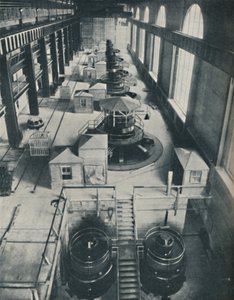 أدوات القوة في المياه المتدفقة لنهر نياجرا ، c1935 بواسطة غير معروف