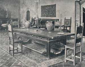 الداخلية ، Palazzo Davanzati - مع جدول القرن الخامس عشر من بارما أو منطقة مودينا ، 1928 بواسطة غير معروف