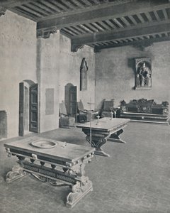 الداخلية Palazzo Davanzati ، فلورنسا. مع جدولين من القرن السادس عشر ، 1928 بواسطة غير معروف