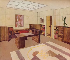 تصميم داخلي وتنفيذ من قبل DIM Decoration Interieure Moderne ، c1930 بواسطة غير معروف