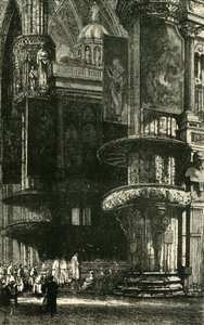 داخل كاتدرائية ميلانو ، 1890. بواسطة غير معروف