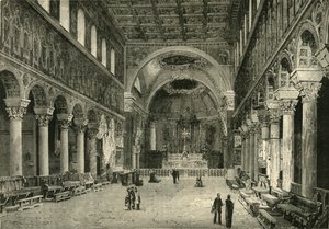 داخل سان أبوليناري نوفو ، رافينا ، 1890. بواسطة غير معروف