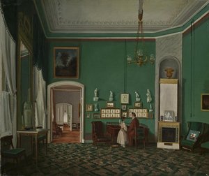 الداخلية مع Enfilade ، 1830s بواسطة غير معروف