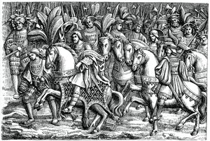 مقابلة بين فرانسيس الأول وهنري الثامن ، في مجال قماش الذهب ، 1520 ، 1870 بواسطة غير معروف