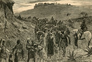 الإسرائيليون يتوجهون إلى كابيتفيتي ، 1890. بواسطة غير معروف