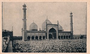 مسجد جامع ، دلهي ، ١٩٠٠ بواسطة غير معروف