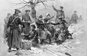تآخى الجنود اليابانيين والروس ، الحرب الروسية اليابانية ، 1904-5 بواسطة غير معروف