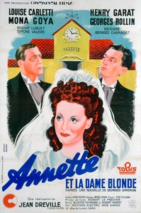 Jean Drevilles Annette et la Dame Blonde، Annette and the Blonde Woman، 1941 بواسطة غير معروف