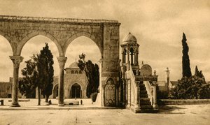 القدس - مسجد الأقصى ، c1918-c1939. بواسطة غير معروف