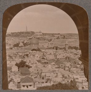 القدس من جرس الكنيسة البروتستانتية ، c1900 بواسطة غير معروف