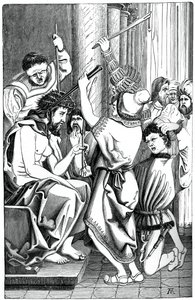 توج يسوع بأشواك ، 1870 بواسطة غير معروف