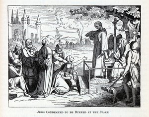 إدانة اليهود لحرقهم على المحك ، 1882 بواسطة غير معروف