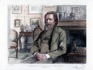 جون روسكين 1819-1900 ، ناقد إنجليزي ، مؤلف ، شاعر وفنان ، 1886 بواسطة غير معروف