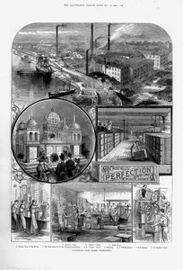 مصنع جوزيف كروسفيلد وأولاده للصابون في بنك المحجر ، وارينغتون ، شيشاير ، 1886 بواسطة غير معروف