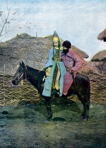 زوجين كاباردين في رحلة ، c1890 بواسطة غير معروف