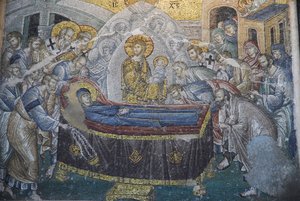 Kariye Camii (St Sauveur In Chora Church) في الهواء الطلق: Dormition (وفاة ماري) ، اسطنبول ، تركيا بواسطة غير معروف