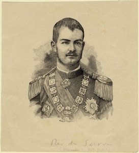 ملك ألكسندر الصربي 1876-1903 ، ج. 1889 بواسطة غير معروف