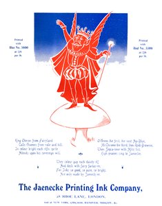 King Oberon - شركة حبر الطباعة Jaenecke ، 1907 بواسطة غير معروف