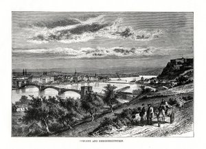 قلعة كوبلنز وإهرنبريتشتين ، ألمانيا ، 1879 بواسطة غير معروف