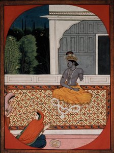 كريشنا يتجاهل إكليله ، c1800 بواسطة غير معروف