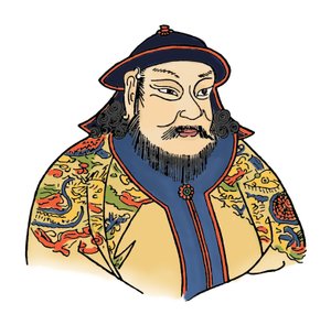 Kublai Khan 1215-1294 للإمبراطورية المغولية ومؤسس سلالة يوان ، 1912 بواسطة غير معروف