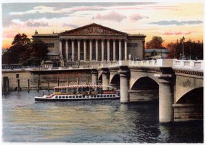 مجلس النواب و Pont de la Concorde ، باريس ، c1900 بواسطة غير معروف