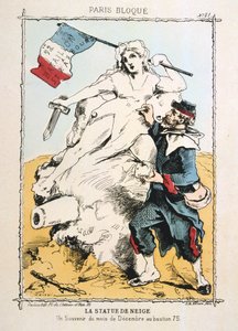 تمثال الثلج ، 1870-1871 بواسطة غير معروف