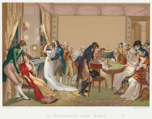 السيدات والسادة يلعبون لا بويلوت ، فرنسا ، c1804-1814 بواسطة غير معروف