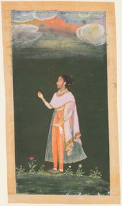 سيدة تحمل زهرة ، ج. 1670 - 80 ثانية. بواسطة غير معروف