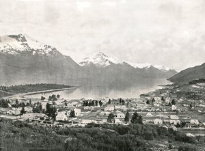 بحيرة واكاتيبو والجبال ، كوينزتاون ، نيوزيلندا ، 1895. بواسطة غير معروف