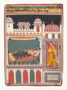 Lalit Ragini: Folio من سلسلة ragamala Garland of Musical Modes ، ca. 1680-90. بواسطة غير معروف