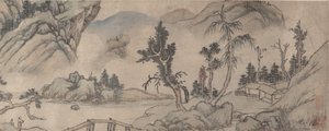 منظر طبيعي ، أوائل القرن العشرين ، تاريخ زائف عام 1577. بواسطة غير معروف