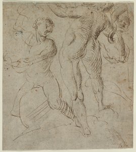 Laocoön recto ، جزء من جسر ميلفيان في النصف الثاني من القرن السادس عشر. بواسطة غير معروف