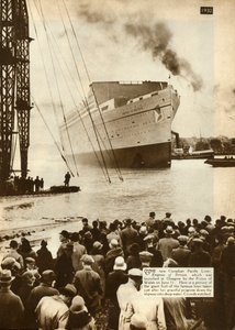 إطلاق إمبراطورة بريطانيا ، غلاسكو ، 11 يونيو 1930 ، 1935. بواسطة غير معروف