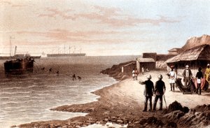 مد كبل التلغراف عبر المحيط الهندي بين بومباي وعدن ، 1870 بواسطة غير معروف