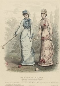 أزياء الموسم ، مجلة الأسرة المصورة ، 1880. بواسطة غير معروف