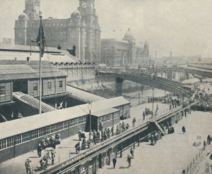 تعتبر Liverpool Landing Stage واحدة من أكثر الجبهات النهرية إثارة للاهتمام في بريطانيا العظمى ، 1937 بواسطة غير معروف