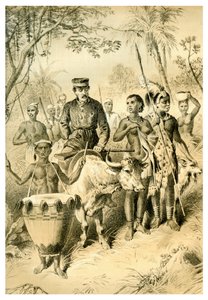ليفينغستون الضعيف من الحمى مرافقة إلى مدينة شينتيس ، c1854 1883 بواسطة غير معروف
