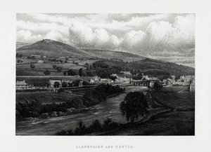 لانجولين وقلعة ، دينبيشاير ، شمال ويلز ، 1896 بواسطة غير معروف