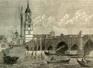 جسر لندن ، c1872. بواسطة غير معروف