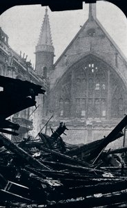 Londons Guildhall بعد حريق 29 ديسمبر 1940 بواسطة غير معروف