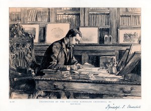 اللورد راندولف تشرشل 1849-1895 ، رجل دولة إنجليزي ، 1885 بواسطة غير معروف