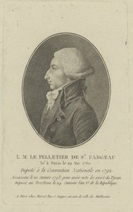 Louis-Michel Le Peletier ، Marquis de Saint-Fargeau 1760-1793 ، 1790s. بواسطة غير معروف