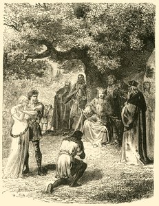 لويس التاسع ، الاستغناء عن العدالة في غابة فينسينز ، القرن الثالث عشر ، 1890. بواسطة غير معروف