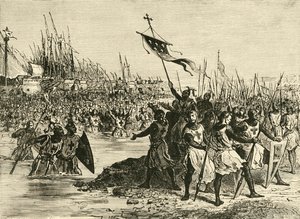 لويس التاسع. الهبوط في مصر ، 1249 ، 1890. بواسطة غير معروف