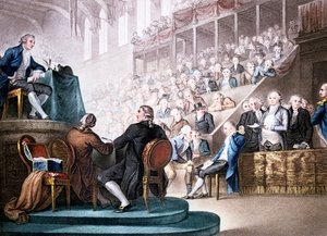 لويس السادس عشر في بار المؤتمر الوطني ، 26 ديسمبر 1792 1796 بواسطة غير معروف