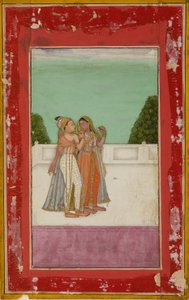 عشاق على الشرفة ، c1740 بواسطة غير معروف