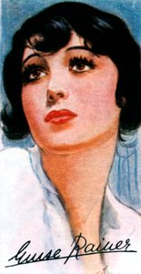 لويز رينر ، 1910- ، ممثلة سينمائية حائزة على جائزة الأوسكار مرتين ، القرن العشرين بواسطة غير معروف