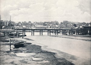 ليمينغتون - الجسر والمدينة ، من النهر ، 1895 بواسطة غير معروف