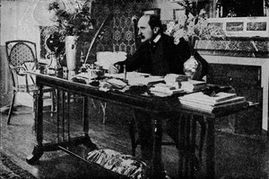 روستاند في مكتبته ، c1902 ، 1903 بواسطة غير معروف